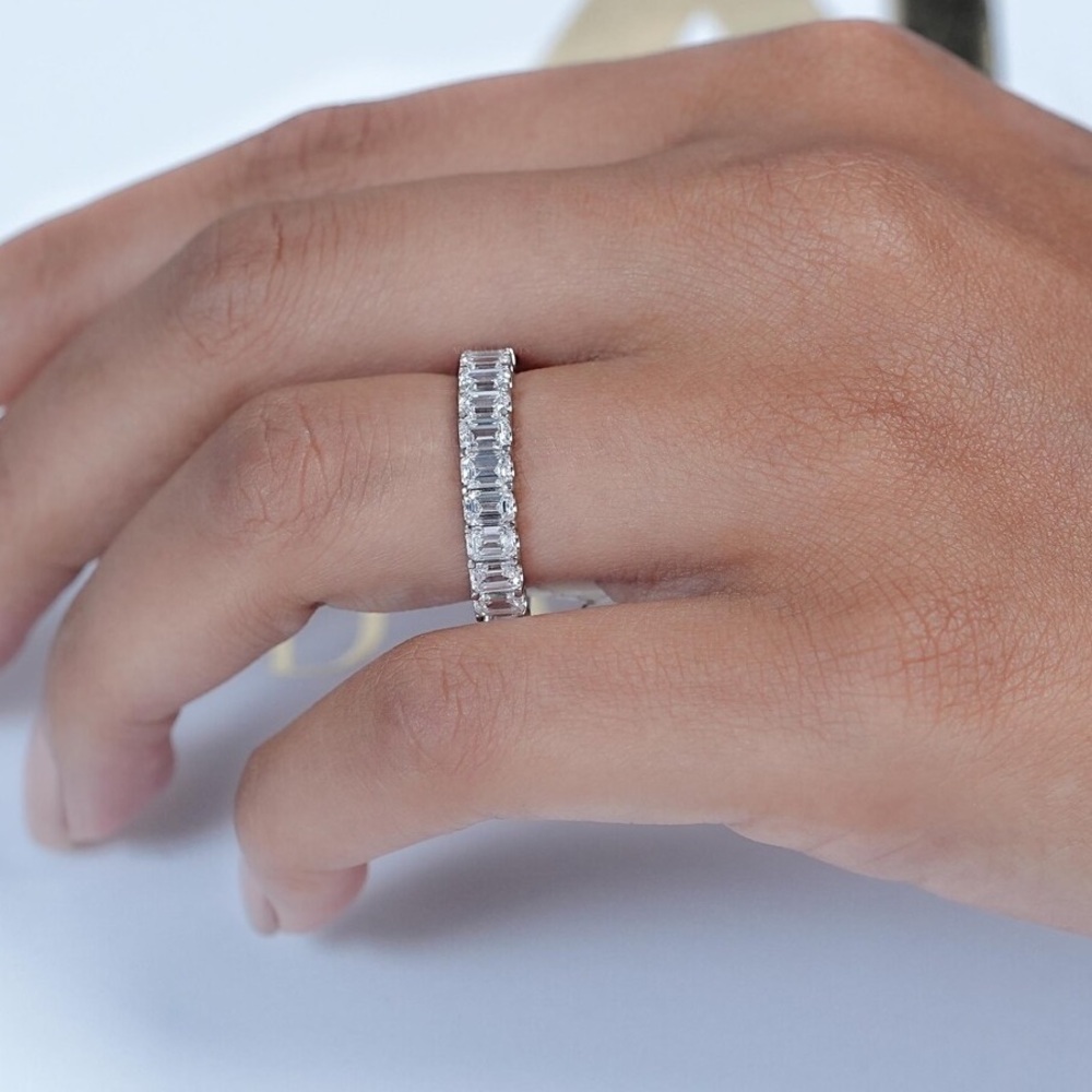 LAB Diamond Eternity Wedding Band